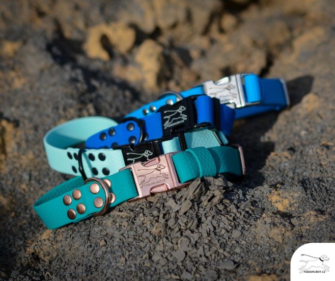 💙🩵🖤 Vybírejte obojky z naší nabídky modrých odstínů 😇 na Psidoplnky.cz #psidoplnky #pes #obojky #handmade